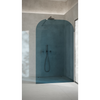 Ścianka prysznicowa TAHO Wall - niebieski / 100 cm / czarny