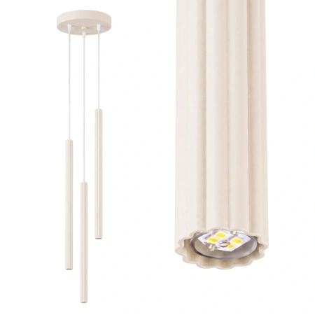 Lampa wisząca ARCHE 3P beżowa