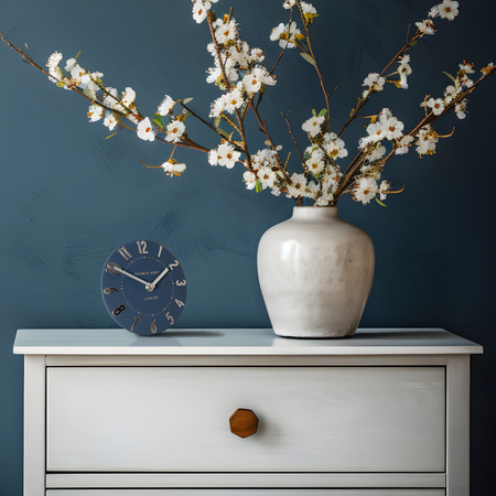 Mulberry Mantel Clock Midnight Blue 6in