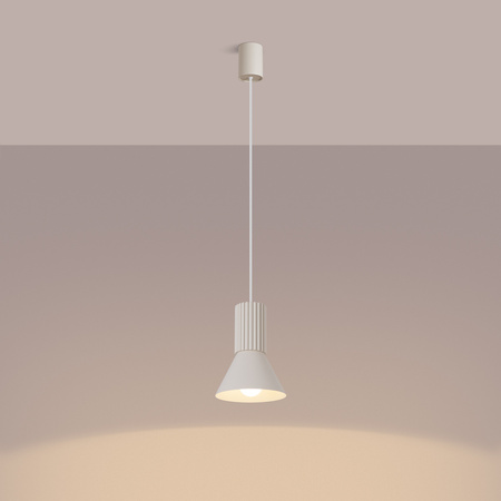 Lampa wisząca ESTRIA 1 beżowa