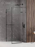 KABINA AVEXA BLACK PROSTOKĄTNA P 90x70x200 CZYSTE 6mm ACTIVE SHIELD