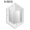KABINA NEW SOLEO BLACK ASYMETRYCZNA U 100x80x195 CZYSTE 6mm ACTIVE SHIELD