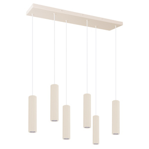Lampa wisząca IVAR 6L beżowa LED 4000K