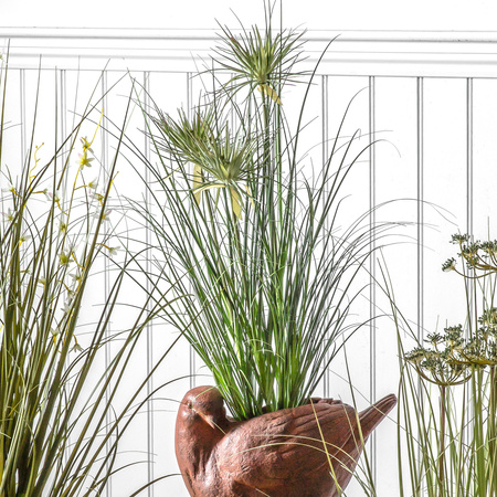 Potted Grass w/3 Flowers 300x300x740mm