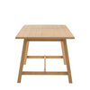 Eton Ext Trestle Dining Table Nat 1600/2000x750mm