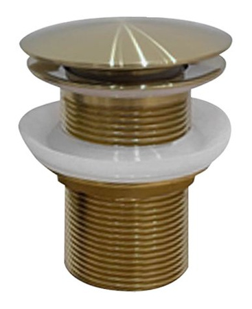 AURUM korek umywalkowy 5/4", klik- klak, złoto mat