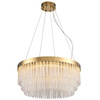 Lampa wisząca GLORIA  60 cm - żyrandol LED, kryształowo-złoty