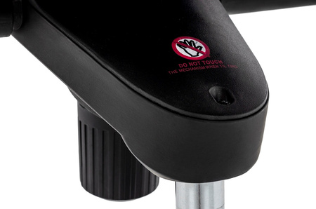 Fotel biurowy LOUNGE BUSINESS czarny - sklejka orzech, skóra naturalna, stal polerowana