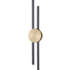 Lampa ścienna CENTRO 64 cm - LED, czarno mosiężny