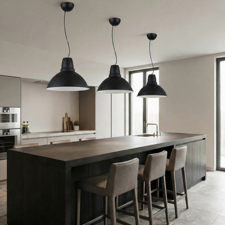 NOWOCZESNA LAMPA WISZĄCA CZARNA DORS