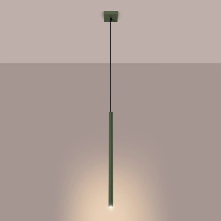 Lampa wisząca PASTELO 1 zielona oliwka