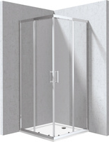 Kabina prysznicowa z brodzikiem kwadratowa - 80x80 cm