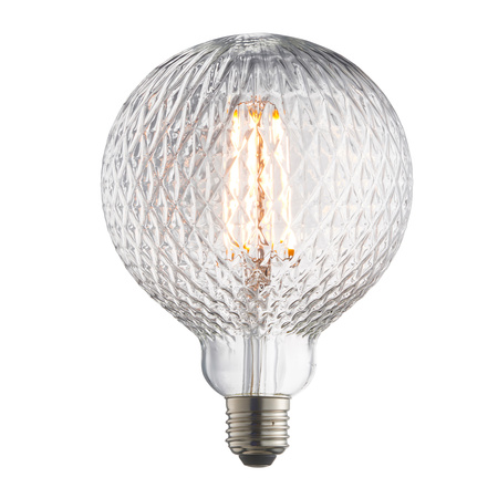 Żarówka LED – przezroczysta, 4W LED E27 ciepła biel, 2200 K, 12,5 × 12,5 × 17,5 cm