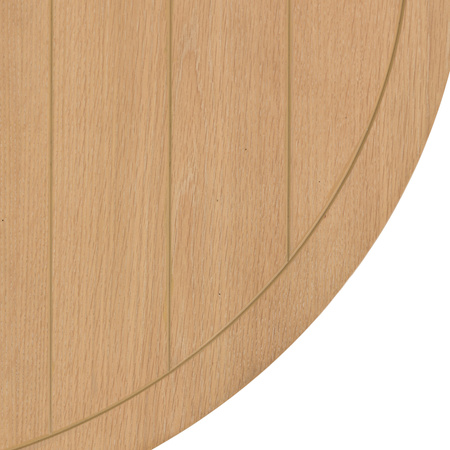 Eton Round Ext Dning Table White 1100/1500x750mm