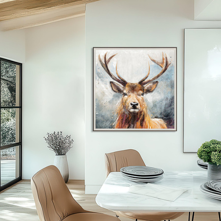 Looking On Framed Canvas 850x40x850mm