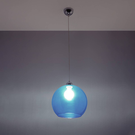 Lampa wisząca BALL błękitna