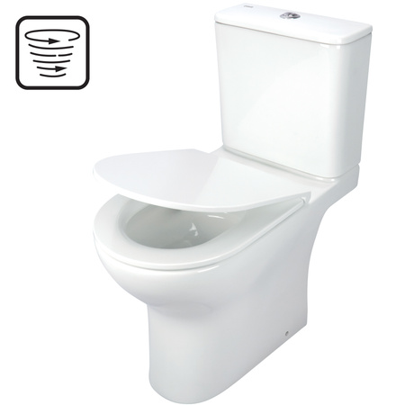 Miska WC kompakt bezkołnierzowa