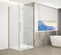 TRINITY GOLD MATT kabina prysznicowa 800x1200mm, szkło matowe, prawe