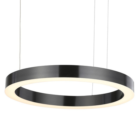 Lampa wisząca CIRCLE 60 cm - LED, ring tytanowy