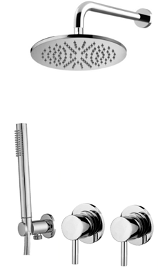 Zestaw natryskowy podtynkowy L-400mm fi-22,5cm-Paffoni/kolekcja Stick