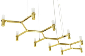 MOOSEE lampa wisząca ATOMIC LONG złota