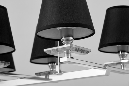 LAMPA WISZĄCA CZARNO-CHROMOWANA LIMERA W6