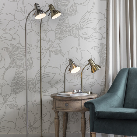 Amalfi USB Table Lamp Nickel