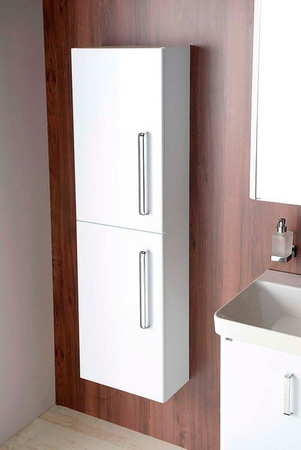 THEIA Szafka wysoka, 40x138x20cm, 2 drzwiczki, lewa/prawa, biała