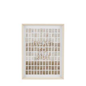 Ticket to Ride Framed Art 640x60x840mm