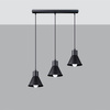 Lampa wisząca TALEJA 3 czarna [E27]