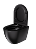 Miska WC VORTEX z deską czarny mat CANEO TR2196DF-U18
