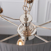 Highclere 6 Pendant Lght Nckel & Chrcoal 300-780mm