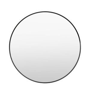 Holworth Large Round Mirror Black 800x35x800