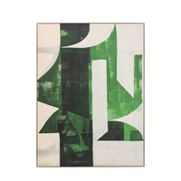 Emerald Abstract Framed Canvas 900x1200mm