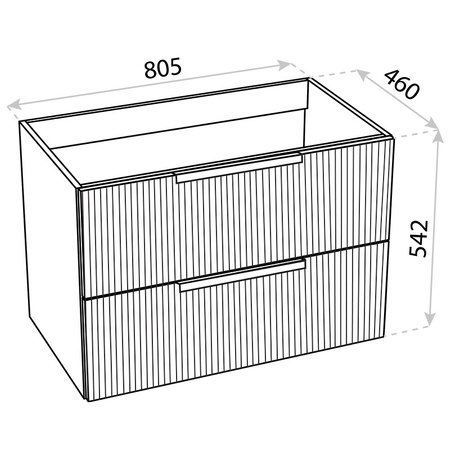 Szafka wisząca Oklahoma Blue Mat 800