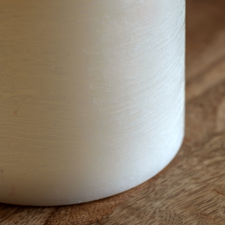 LED 3 Wick Candle Ivory 150x150x150mm