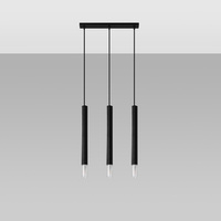 Lampa wisząca WEZYR 3 czarna