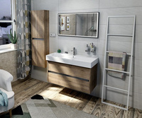 NIRONA 100 zestaw łazienkowy, dąb Sherwood