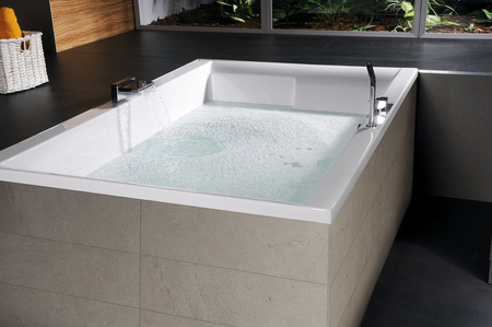 DUPLA wanna prostokątna ze stelażem 180x120x54cm, biała