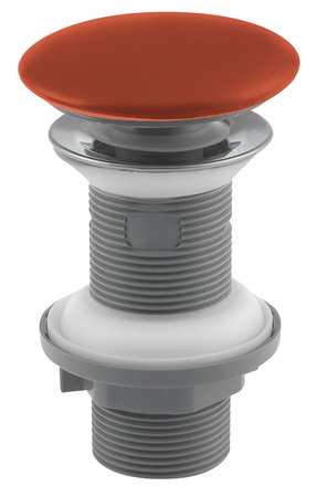 Odpływ umywalkowy 5/4", klik-klak, ceramiczny korek, 20-70mm, terracotta