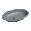 SHELL M+ umywalka podblatowa 54 x 34 cm, ash grey mat