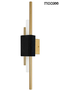 MOOSEE lampa ścienna EVANS czarna / złota
