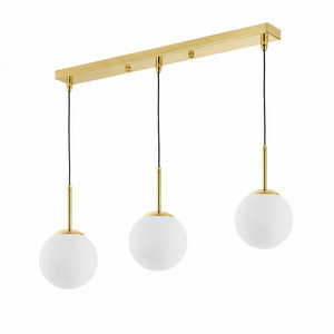 NOWOCZESNA POTRÓJNA LAMPA KLASYCZNE ZŁOTO FREDICA W3 PRO