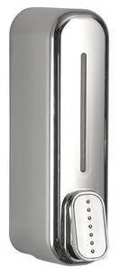 Dozownik płynnego mydła wiszący, 350ml, chrom