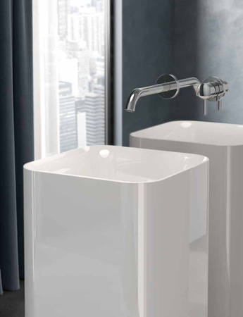 PETIT Umywalka wolnostojąca kwadrat 36 cm wada5