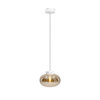 MAXLIGHT P0518 LAMPA WISZĄCA MOONSTONE AMBER GLASS+WHITE MARBLE