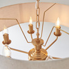 Highclere 6 Pendant Vintage Brass