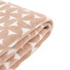 Modern Geo Flannel Throw Taupe 1500x2000mm