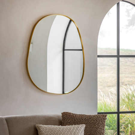 Holworth Pebble Mirror Gold 890x840mm