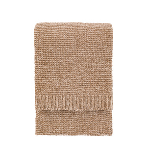 Deco Luxe Chunky Chenille Throw Taupe 1300x1700mm
